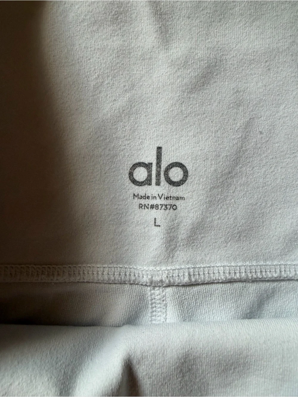 Alo Yoga White High Waist Cropped Leggings Women’s Large